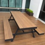 outdoor table wpc timber