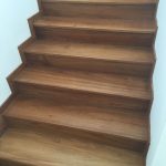 teak wood staircase
